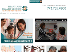 Tablet Screenshot of heartlandhealthcenters.org